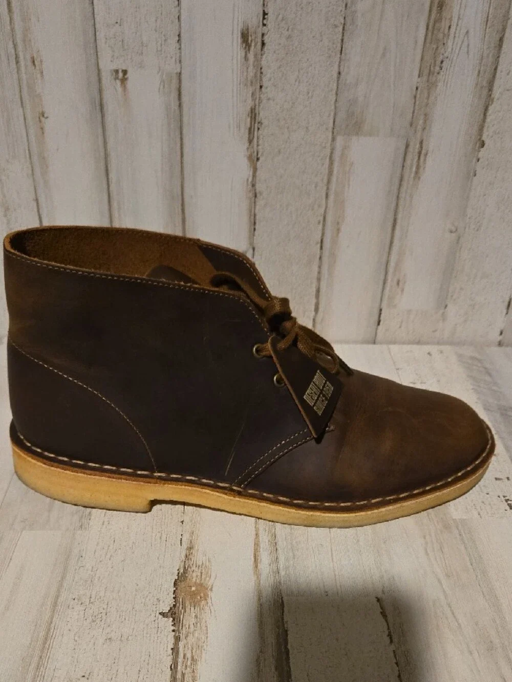 Clarks Men’s Brown Leather Chukka Boots